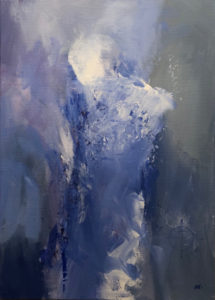 Blå torso fra Mathis Nango hos Galleri Hanne