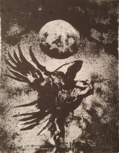 Falk med klode av Håkon Gullvåg